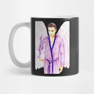 Archangel Zadkiel Keeper of the Violet Flame- Light Blue Mug